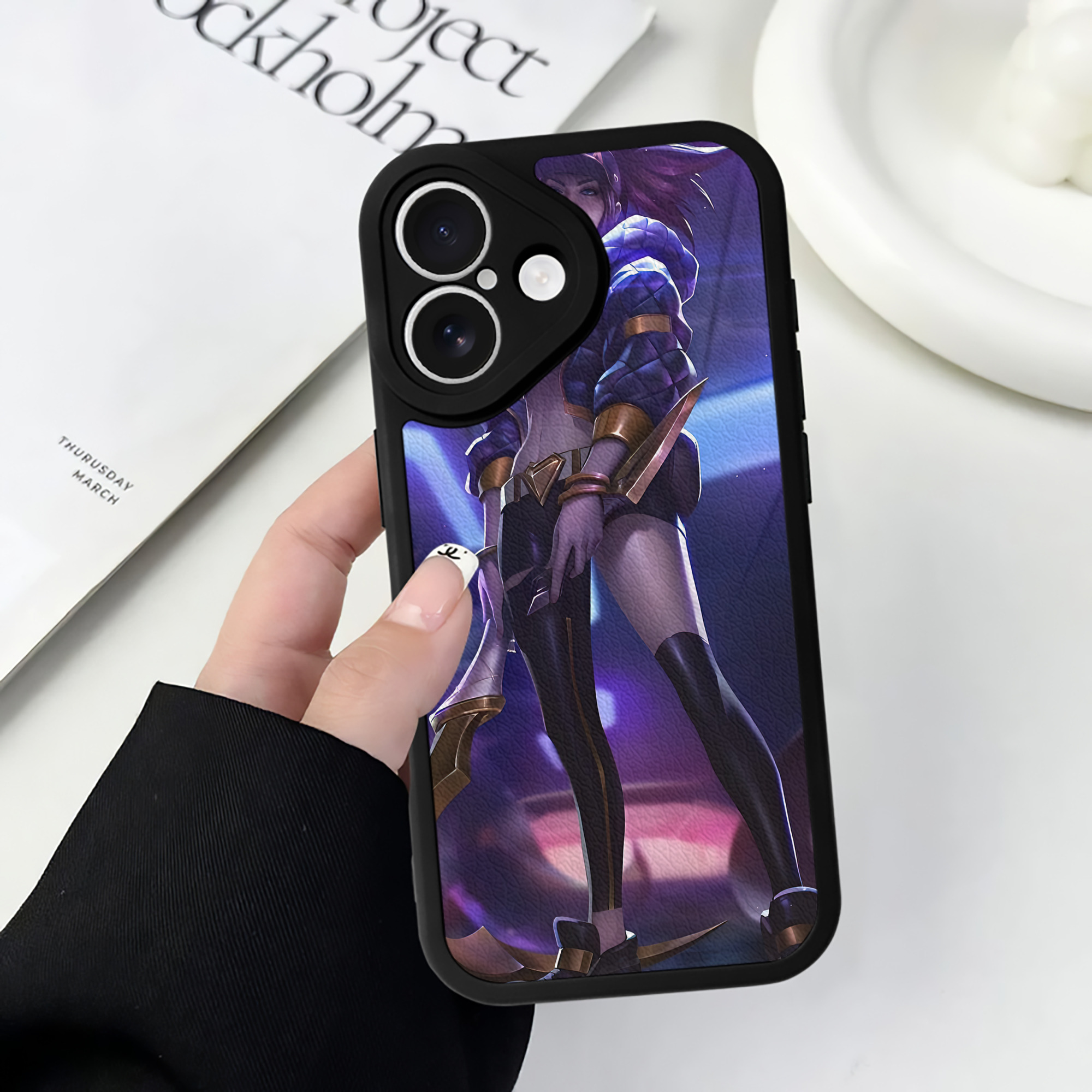 リーグ・オブ・レジェンド League of Legends LOL 【iPhone 16シリーズ対応】シリコンスマホケース（レザー調） 材質：シリコン